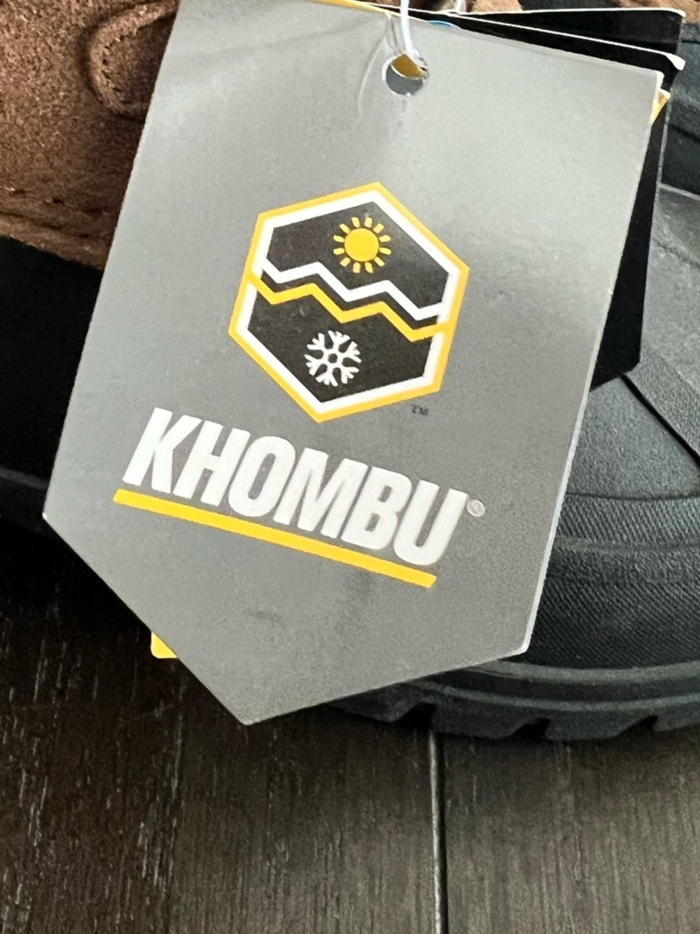 Khombu Unisex Kids Size 4 Rain Winter Brown Boots - Picture 11 of 11